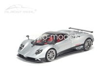 1:18 scale Almost Real  Pagani Zonda F 2005 Metal Diecast Car toy Silver gift