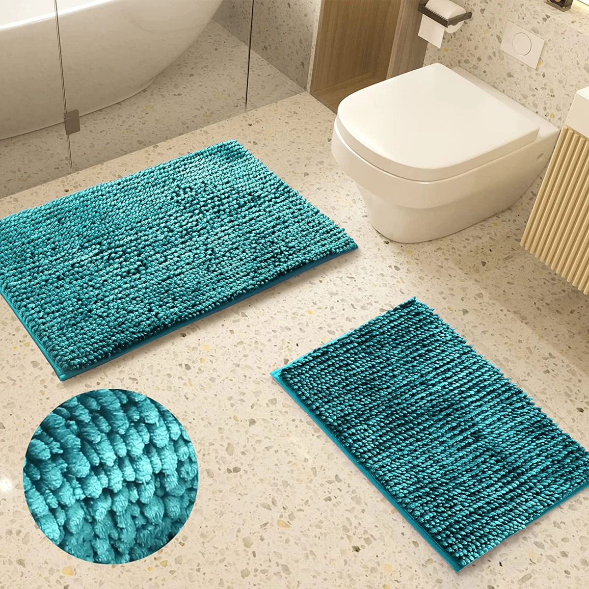 Super Absorbent Floor Mat for Bathroom, Anti Slip Bath Rug