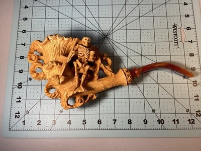 Sadik Yanik Grim Reaper Meerschaum Pipe