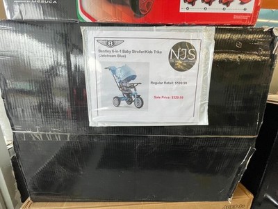 Jetstream Blue Bentley Stroller Trike 6-IN-1 jetstream Luxury Sport Buggy
