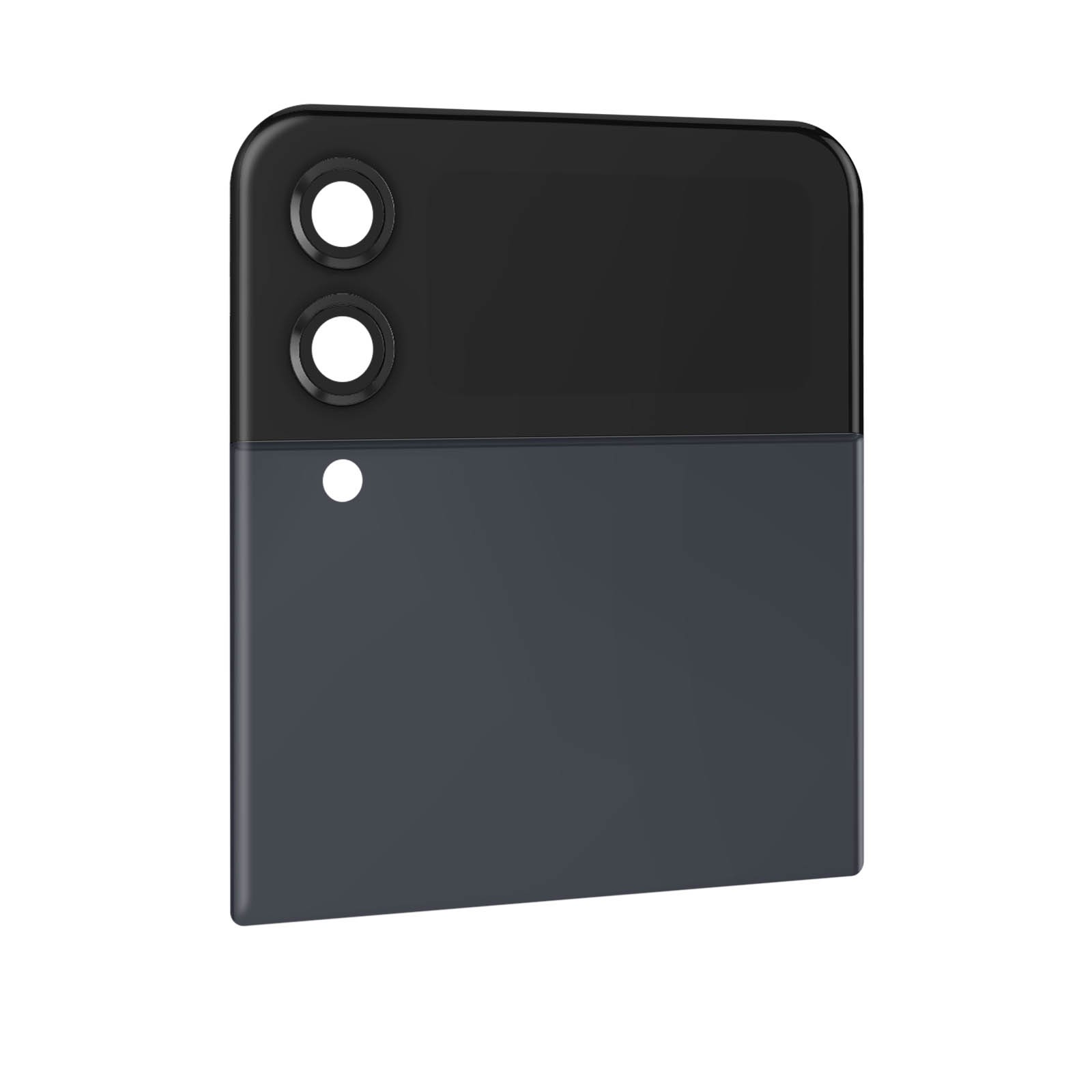Écran externe Z Flip4 et vitre arrière navy pour réparer le clapet