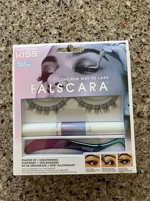 Kiss Falscara DIY Lash Extension Starter Kit 10 Reusable Featherlight Eyelash