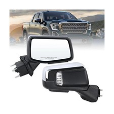 Right Passenger Side Mirror Compatible With 2019-2025 GMC Sierra 1500 With Po...
