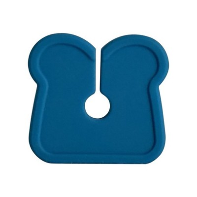 Pund'it Loaf Lock Bread Clips, Set of 2 Silicone Bagel Bag Clips, Navy