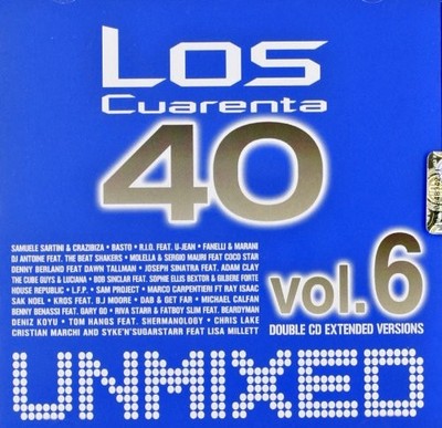 Vari-Los Quarenta Unmixed 6 Los Cuarenta Unmixed 6 (CD)