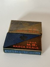 Rare Set of 2 Vintage Marca Reale M.R. Razor Blades - Acciaio Extra Fino 0.10mm
