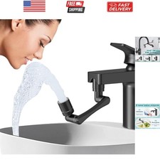1440 Rotating-Faucet-Extender Sink Aerator - 1080 360 Large-Angle Splash T...