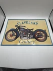 Vintage Cleveland “Century“ Motorcycle Sign 1993 Metal Tin AAA Sign Company