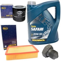 MotoröL Filter Set 20W50 5 Liter + ÖLablassschraube FüR Audi A6 Avant Quattro