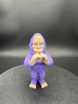 Heart hands Sasquatch Bigfoot Figurine 3D Printed! Valentines Day!