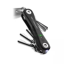 KeySmart - iPro Compact Key Holderand Tracker works with Apple Find My - Black