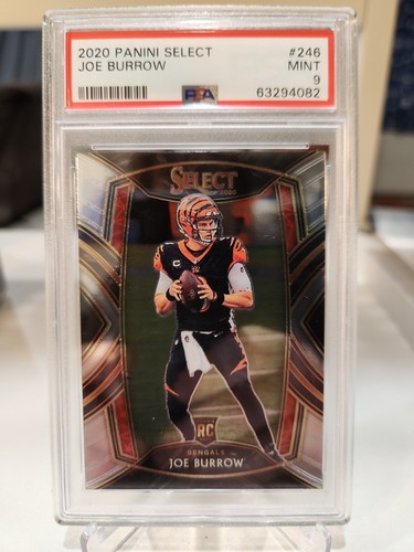 2020 Panini Select Joe Burrow Rookie PSA 9