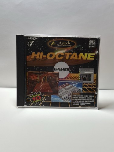 Hi-Octane 10+ Games - Aztech New Media Corp - VINTAGE PC GAME/SOFTWARE (1996) - Picture 1 of 4