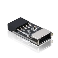 USB2.0 Internal Header 9-Pin to USB3.1/3.2 Type-C 20-Pin A-Key Front Panel 18...