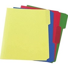 Staples Heavyweight Poly File Folders, Letter, Yellow, Green