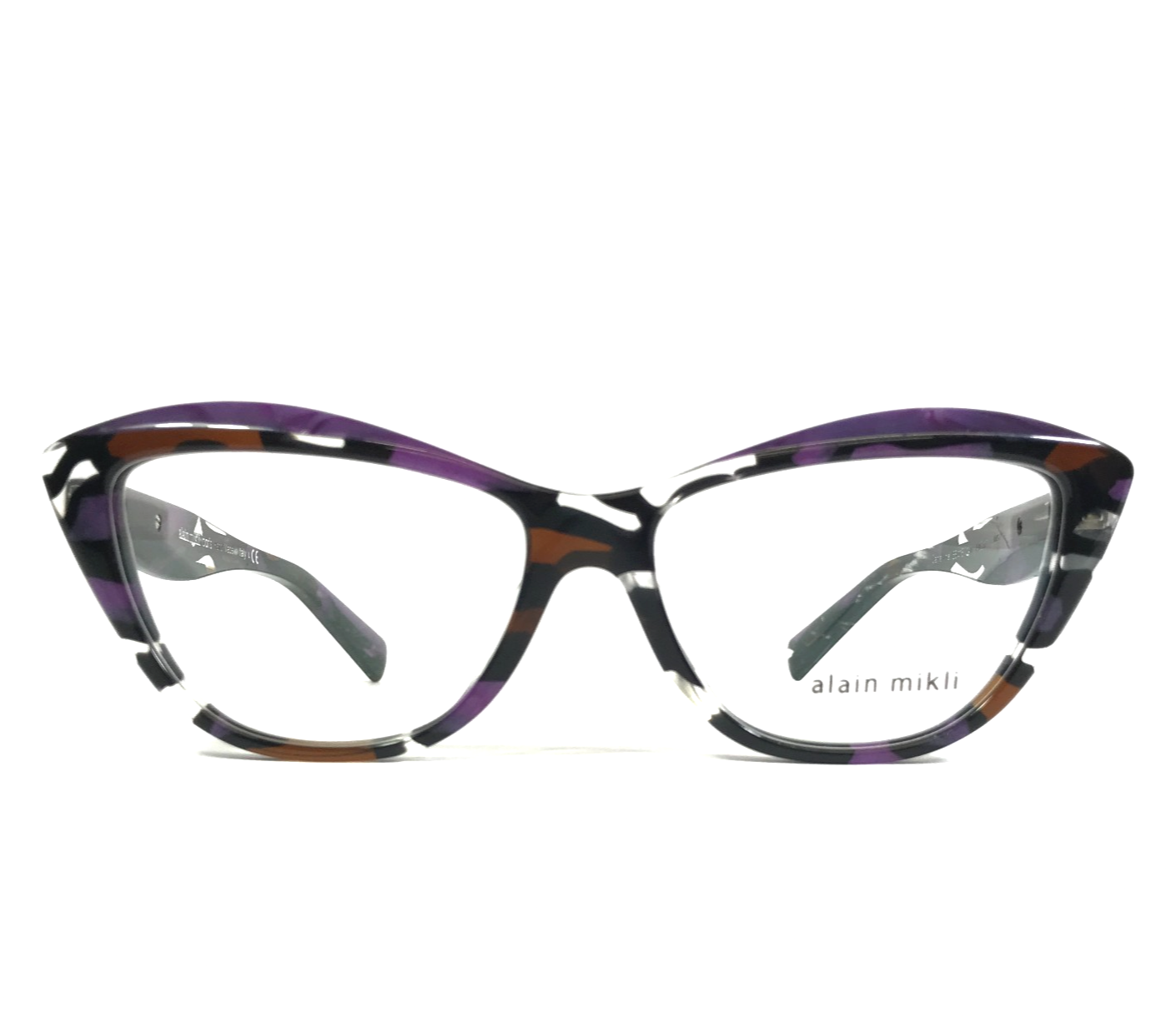 Alain Mikli Eyeglasses Frames Cataline A03117 005 Purple Stained Glass 55-15-140