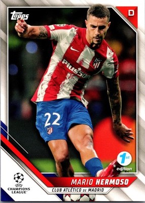 TCG Topps Champions League Fussball Karte Mario Hermoso no. 63 Atletico Madrid