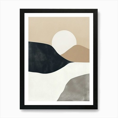 Hidden Silence Minimalistischer Stil Kunst Gerahmtes Wandbild Poster Leinwanddruck Bild