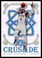 2017-18 Panini Excalibur Crusade Silver Prizm Russell Westbrook Oklahoma City