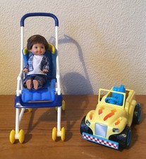 Barbie Happy Family Vintage Ryan Toddler Stroller Car Jeep Bundle Lot Rare TLC