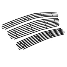 Fits 08-12 2012 Chevy Malibu Black Billet Grille Grill Combo Insert