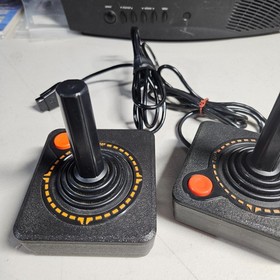 Atari 2600 6 Switch Console! Classic - Tested Works 2 Controllers-2 Paddles- PWR