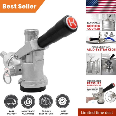 #ad Lever Handle Keg Coupler for D System Precision Engineered for Reliability $45.59