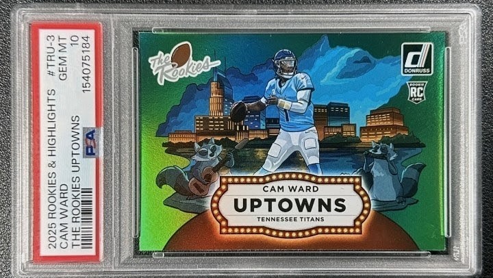 2025 Panini Donruss Optic - Uptowns Cam Ward #6 (RC) PSA 10 -** CHASER PACK  **
