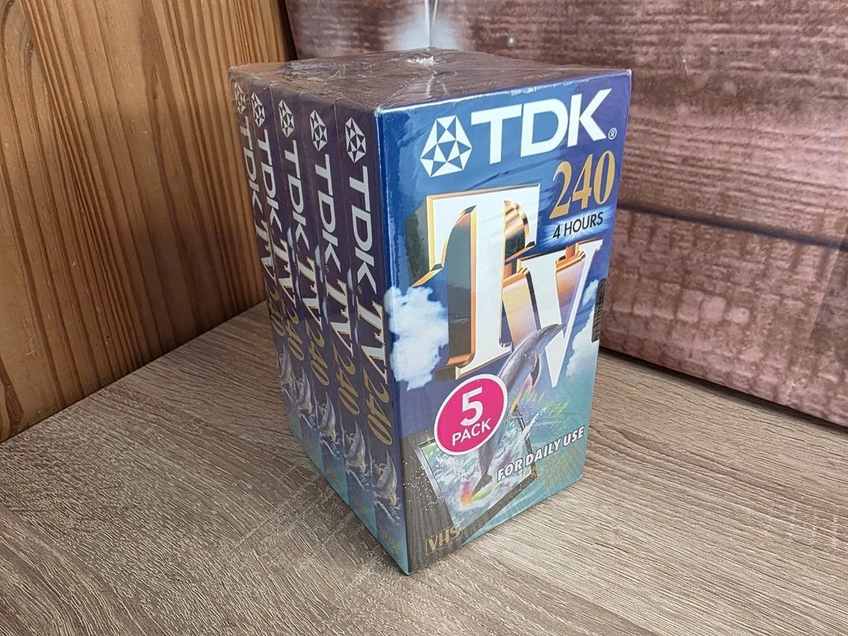 TDK TVR 240 – Confezione Doppia Di Videocassette VHS Da 4 Ore (240 Minuti) Per Uso Quotidiano