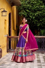 WEDDING PARTY WEAR INDIAN DESIGNER SILK LEHENGA CHOLI WITH DUPATTA FOR WOMEN