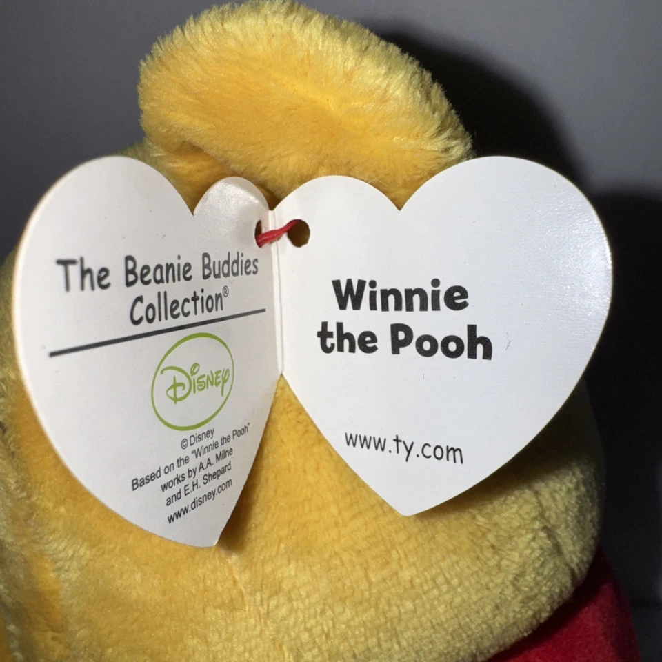 "Nuevo gorro de peluche Disney Buddy Winnie The Pooh 10"" 2013 con etiquetas" Foto 4 de 4