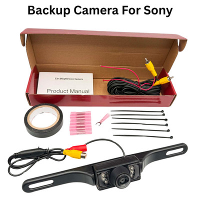 Rear view Backup Plate Camera Sony XAV-AX8100 XAVAX8100  Install Kit