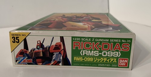 Vintage Bandai 1985 Rick Diaz Mobile Suit Z-Gundam #35 Snap Fit 1/220 Model Kit - Picture 6 of 12