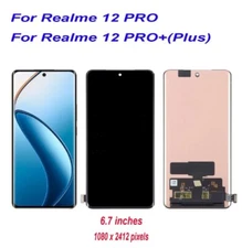 For Realme 12 Pro Plus LCD Display Touch Screen Digitizer Assembly Replacement