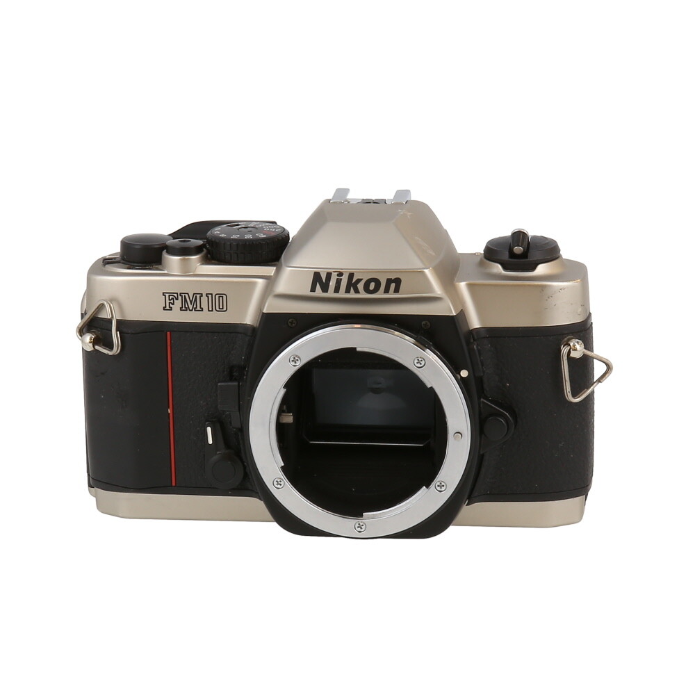 Nikon FM10 35mm Film SLR Chrome Manual Focus Camera Body, No