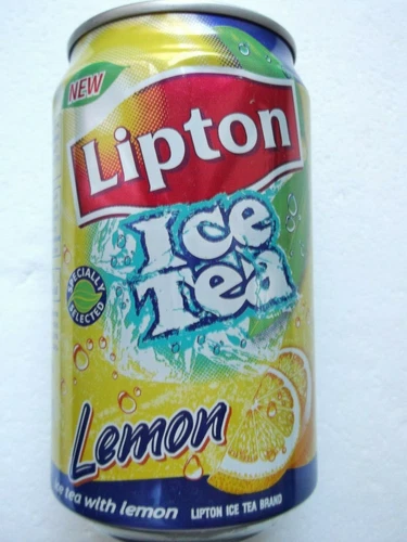 LIPTON ICE TEA LEMON from THAILAND 2010 PEPSICO empty can 325ml top opened