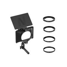 Nitze Mini Matte Box for Mirroless and DSLR Cameras, Matte Box with 15mm Rod ...