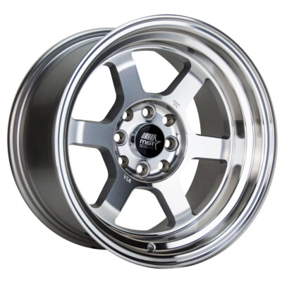15x8 +0 MST Time Attack 01T 4x100,4x114.3 Machined Wheels (Set of 4)