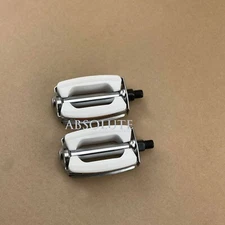 WHITE/CHROME SCHWINN STINGRAY KRATE BIKE BOW PEDAL VINTAGE CRUISER BICYCLE 1/2"