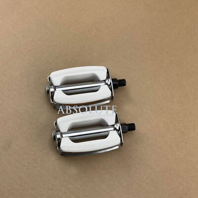 WHITE/CHROME SCHWINN STINGRAY KRATE BIKE BOW PEDAL VINTAGE CRUISER BICYCLE 1/2''