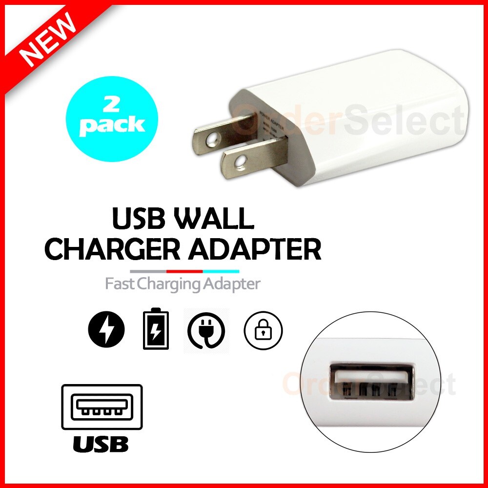 2-Pack USB Wall Charger Mini Rapid  for Google Pixel 7 / Pixel 7a / Pixel 7 Pro
