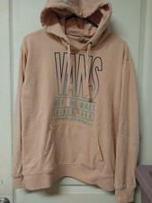 VANS Off The Wall Pink Pullover Hoodie Sweatshirt Women s Size Medium