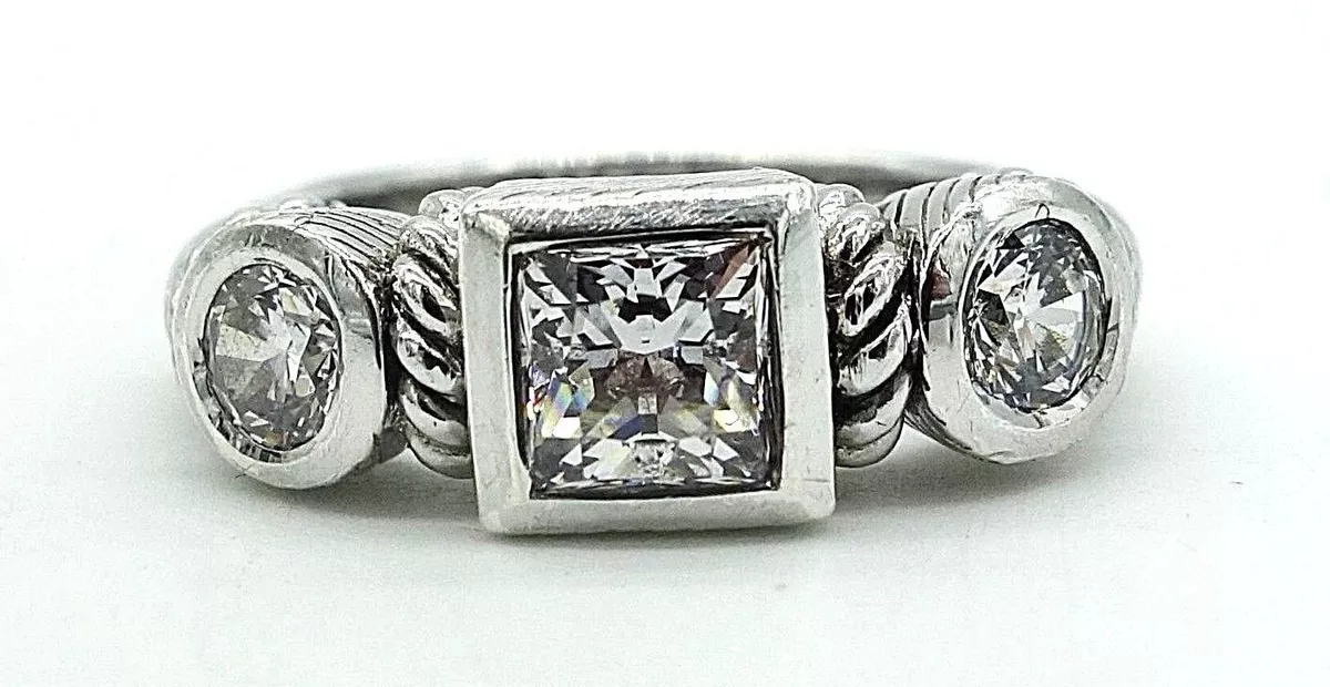 Judith Ripka Rings Sterling Silver .925 Cubic Zirconia CZ