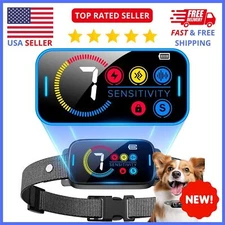 Bark Collar for Large Medium Dogs Smart Ultrasonic Dog Bark Collar Deterrent