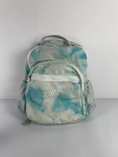 MOCHILA GRANDE KIPLING SEOUL SECCIÓN PORTÁTIL AZUL TIE DYE LEER