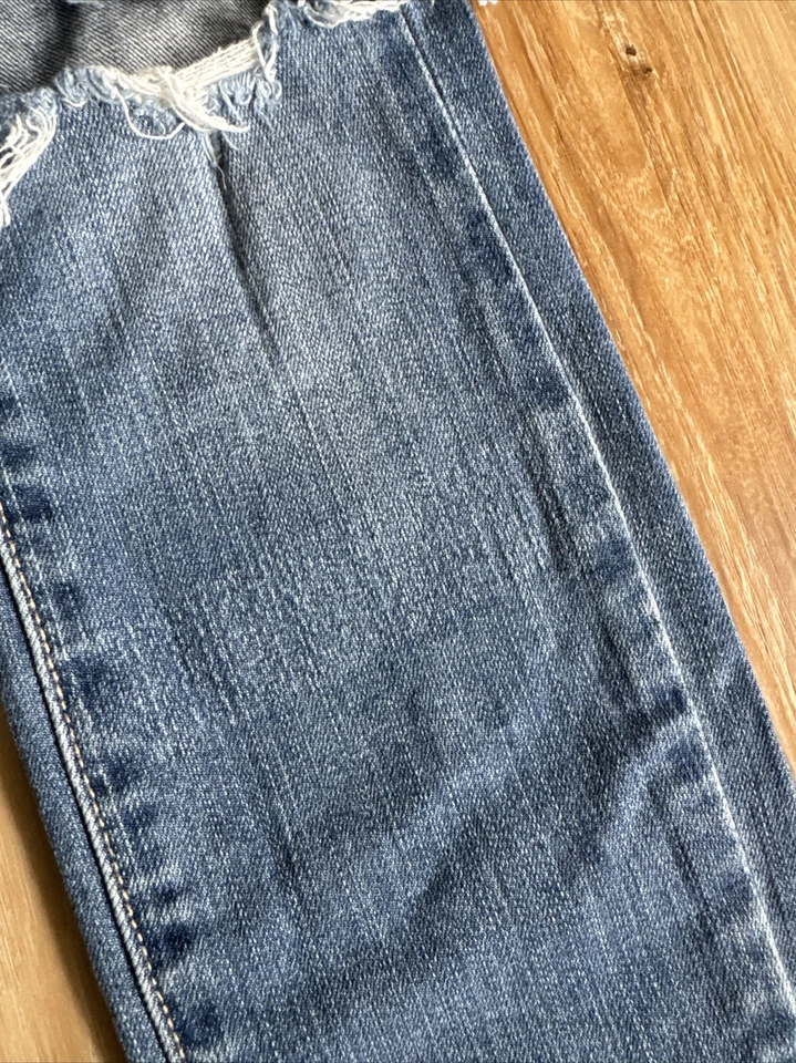 Paige Verdugo 女式紧身牛仔裤蓝色复古 26 码低腰 — 第 2/4 张图片