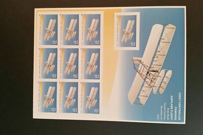 First Flight Centenary Stamp Sheet; 2003 Scott# 3783; 10-37c