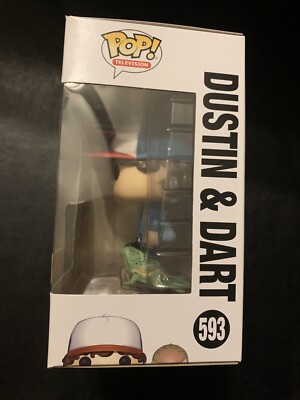 Funko Pop 593 Dustin And Dart Hot Topic Exclusive Stranger Things