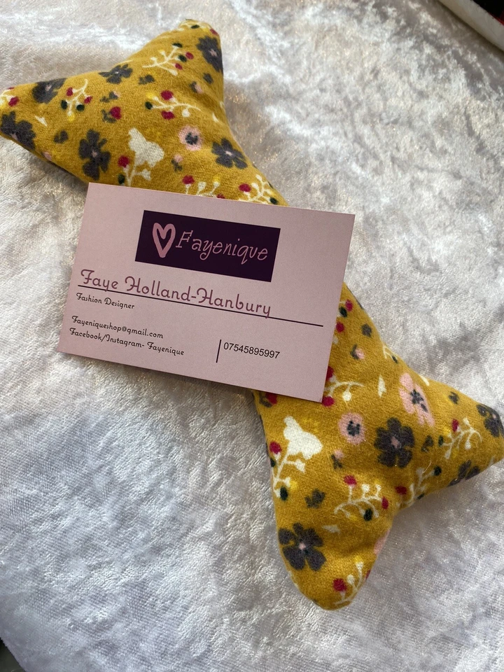 Juguete para perro chirrido cachorro, juguete de hueso vegano, regalo para perro, tela hecha a mano Foto 3 de 4