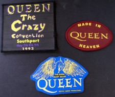 Queen Freddie Mercury Patches x 3 Vintage Official Circa Early 90s
